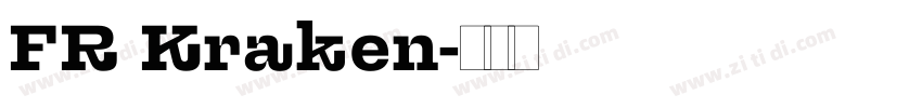 FR Kraken字体转换